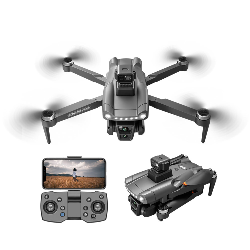 Aerudon Air+ drone with camera, controller, and additional module on a white background