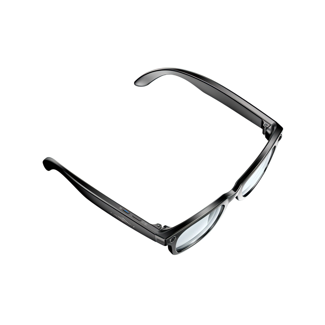 Black Mizeel AI Smart Glasses on a white background