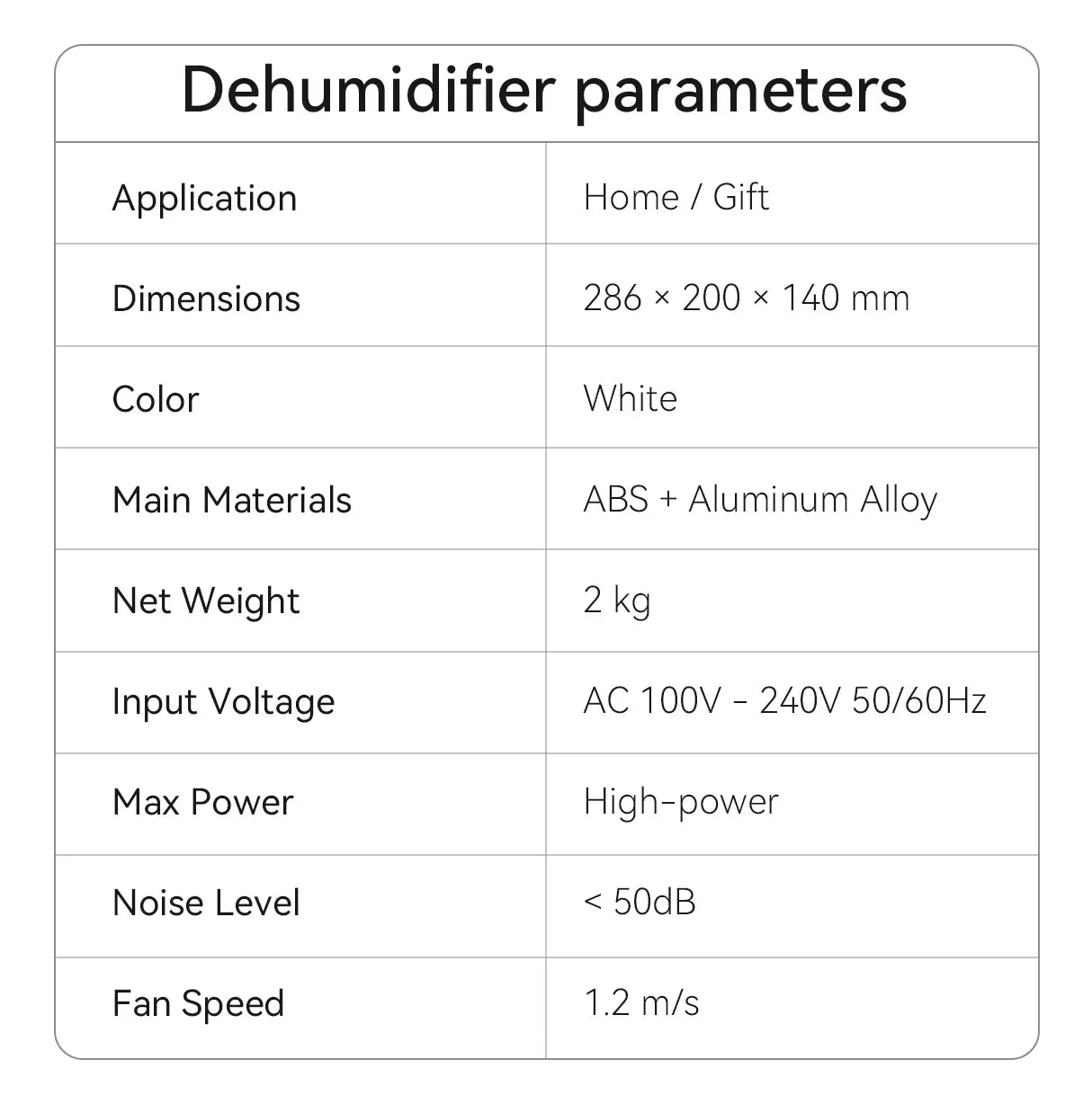 Virelta Dehumidifier Portrait