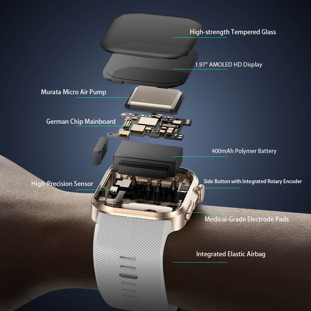 Aegis D6 Ultra Smart Blood Pressure Watch detail view