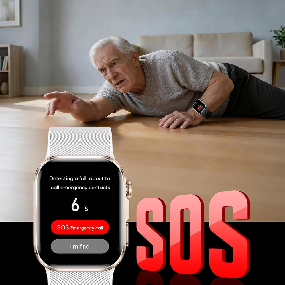 Aegis D6 Ultra Smart Blood Pressure Watch fall detection feature