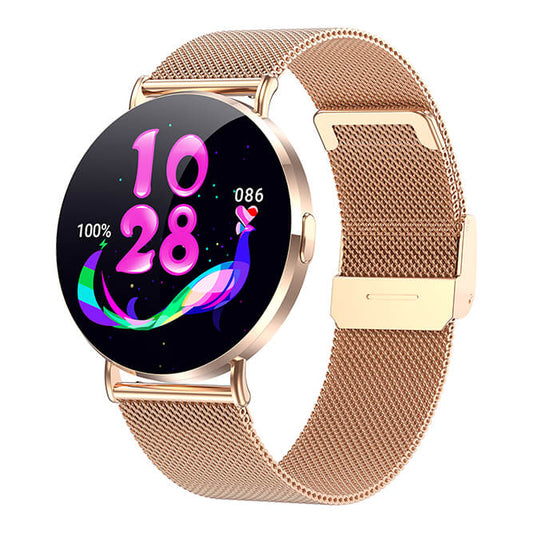 Aegis KM88 Smartwatch Elegance Meets Intelligence - Gold full metal ultra-thin 1.32in AMOLED dynamic 3D watch face