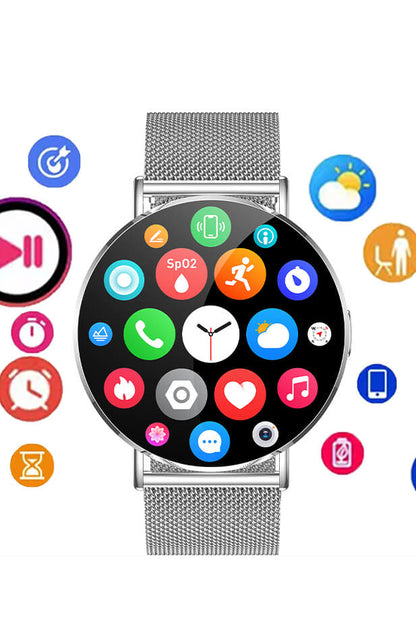 Aegis KM88 Smartwatch life assistant - health reminders weather world time alarm stopwatch flashlight