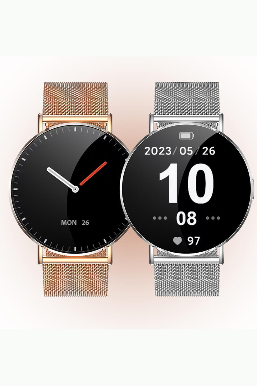 Aegis KM88 Smartwatch always-on display - screen-off clock keeps time visible without raising wrist
