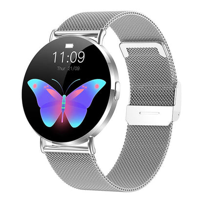 Aegis KM88 Smartwatch Elegance Meets Intelligence - Silver full metal ultra-thin 1.32in AMOLED dynamic 3D watch face