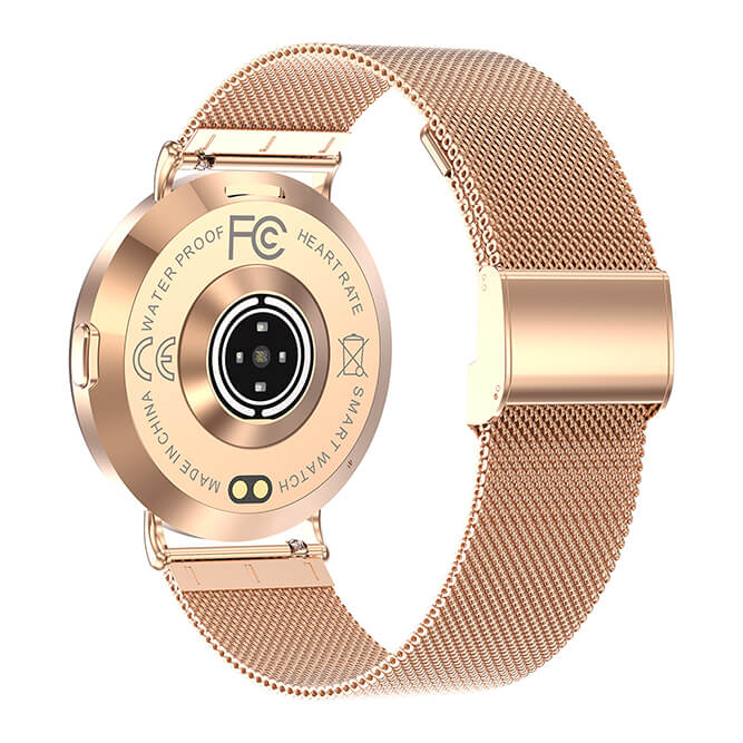 Aegis KM88 Smartwatch lifestyle - worn on wrist showing slim ultra-thin metal design in outdoor setting