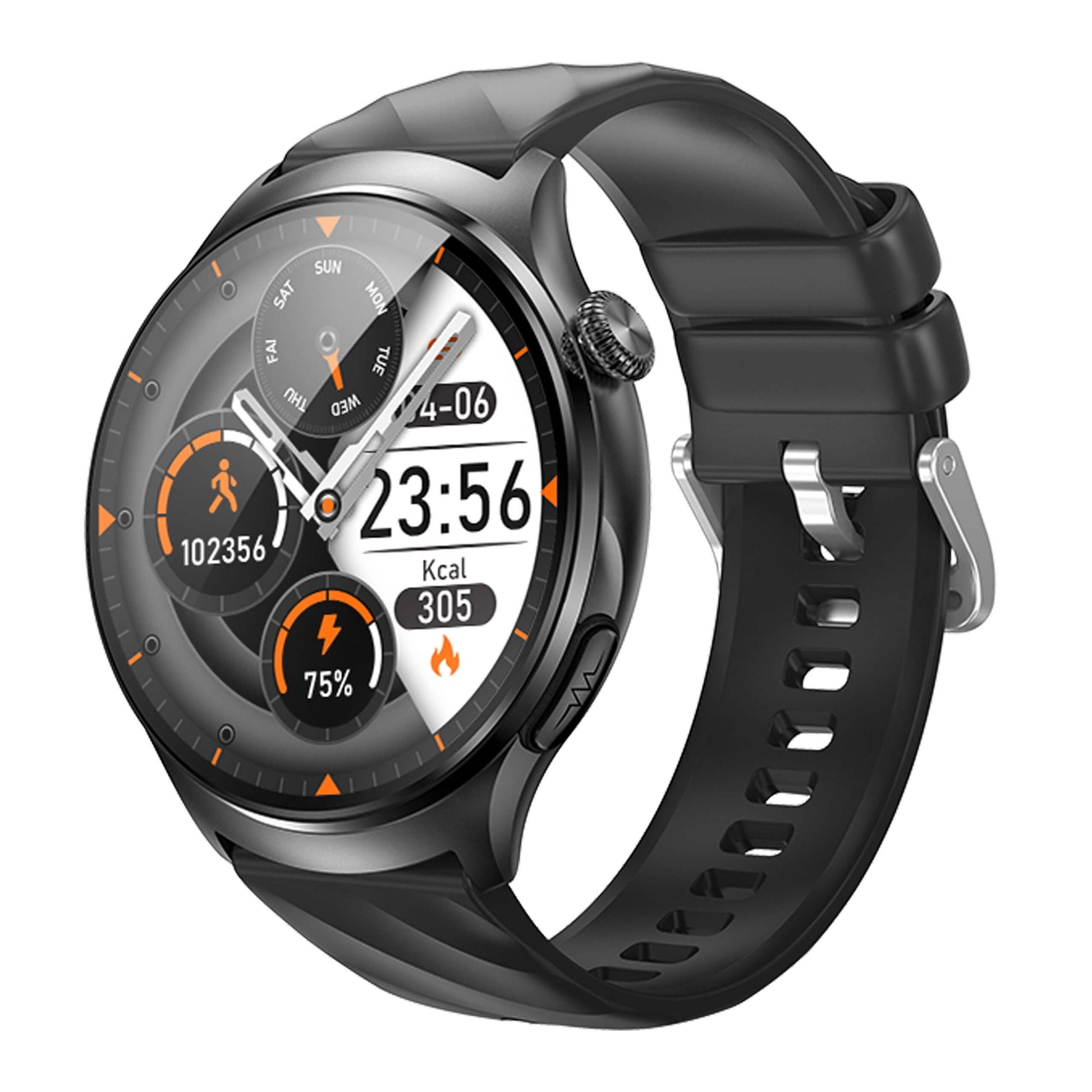 Aegis M6 Health Monitoring Smartwatch - Black