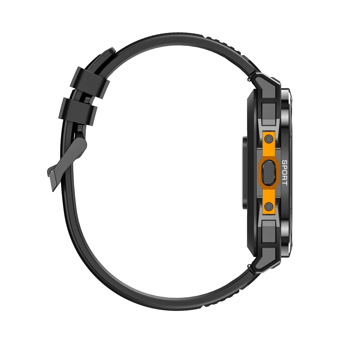 Aegis X5 GPS Sportswatch feature detail - Biotracking optical sensor showing SpO2 and heart rate data