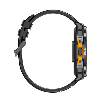 Aegis X5 GPS Sportswatch feature detail - Biotracking optical sensor showing SpO2 and heart rate data