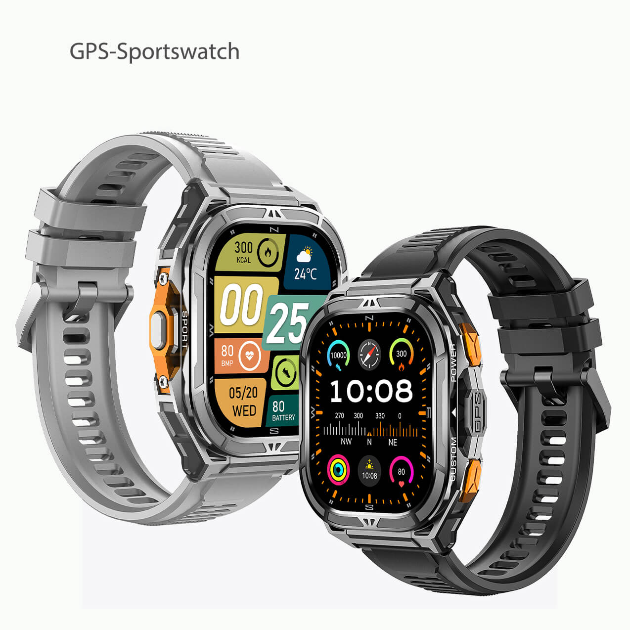 Aegis X5 GPS Sportswatch lifestyle shot - worn during outdoor running with GPS route tracking active
