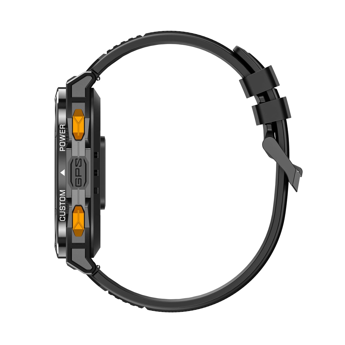 Aegis X5 GPS Sportswatch feature detail - dual-frequency 6-satellite GPS positioning system interface