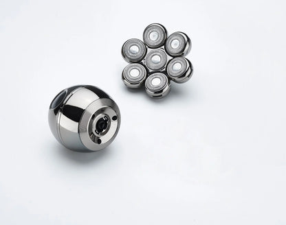 Aeqis 6 in 1 Shaving bearing and multiple smaller bearings on a white background