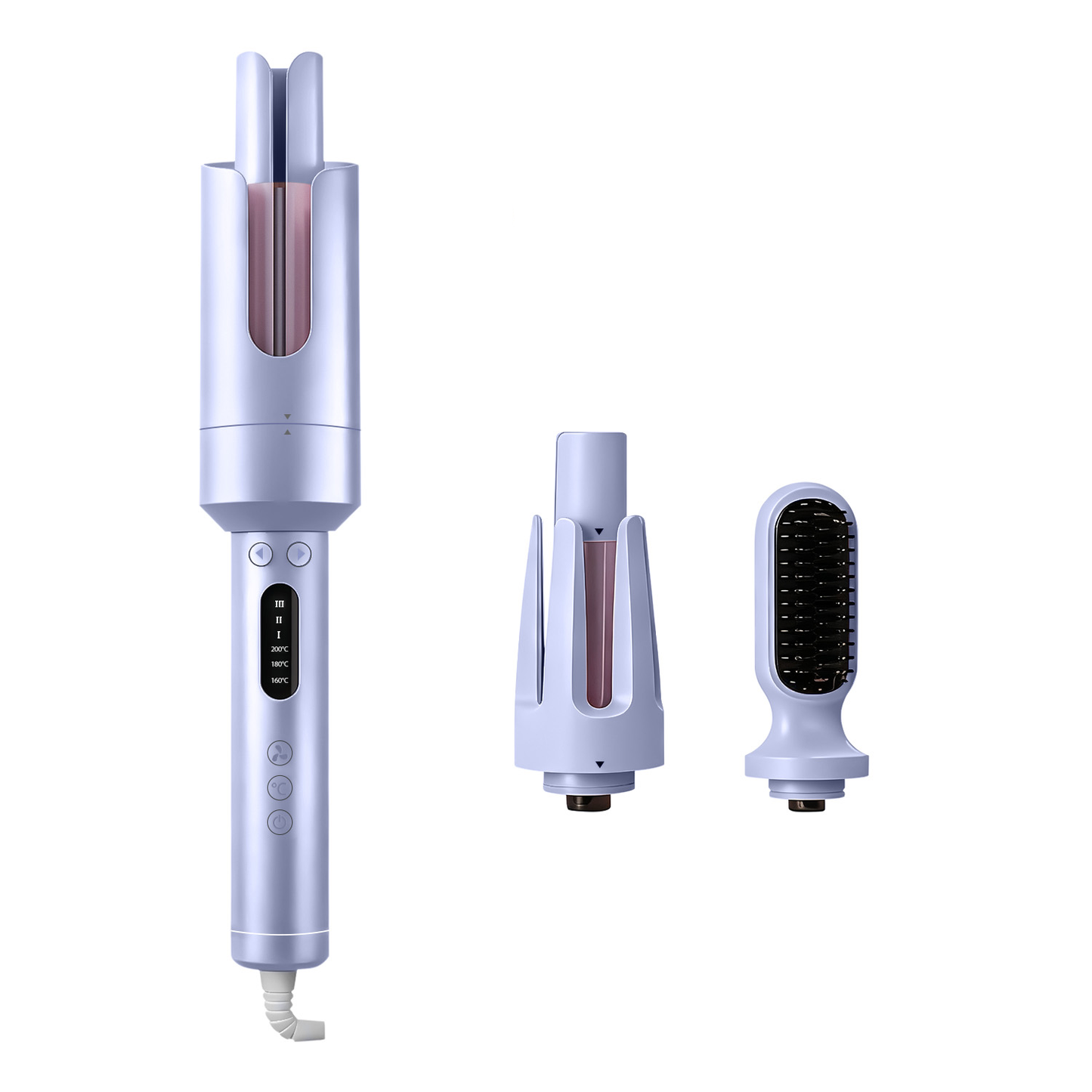 Aeqis Automatic Rotating Curling Iron - Purple