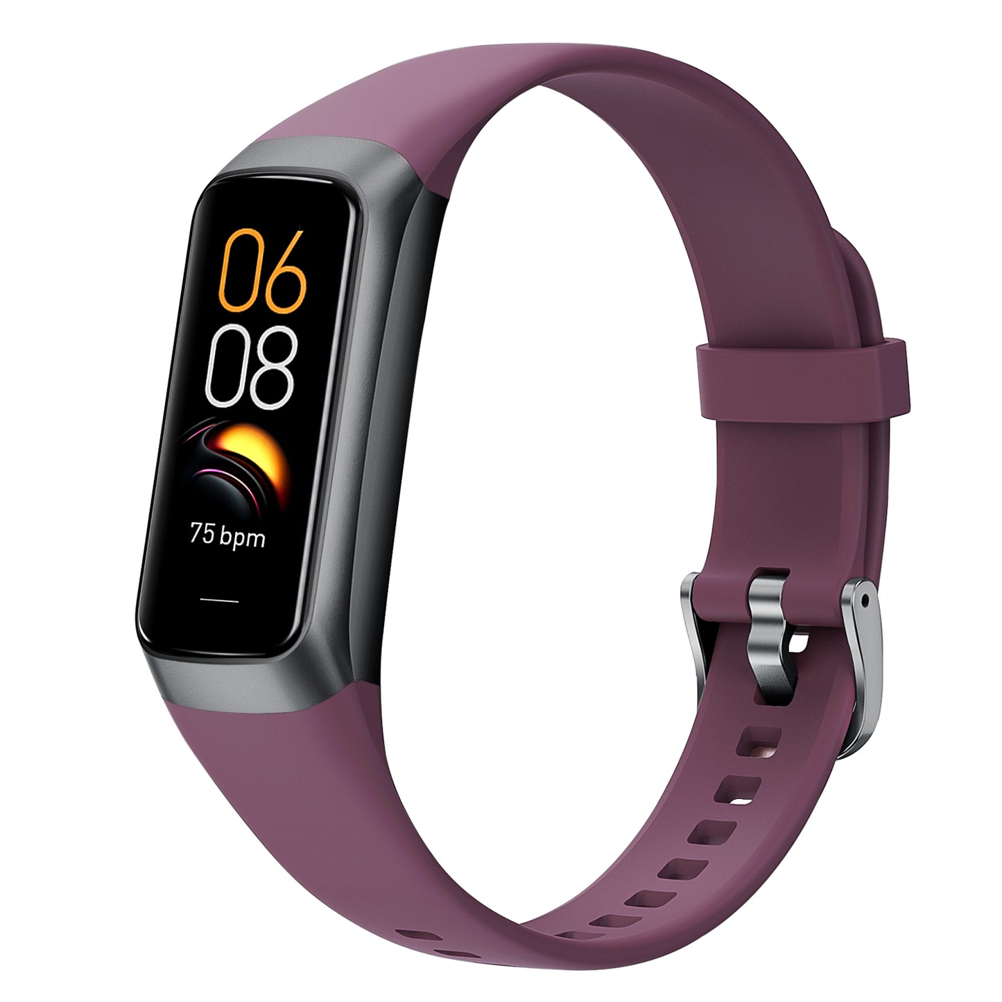 Aeqis Smart Fitness Tracker - Black-Red