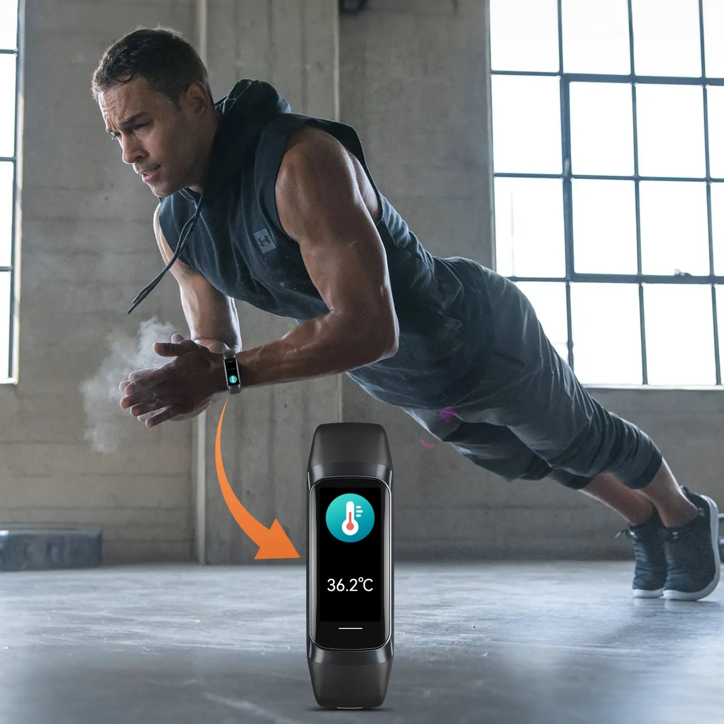 Aeqis Smart Band Temperature Alert