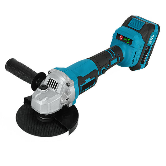Aerivax Cordless Angle Grinder - 21V 1200W brushless motor 3-speed 125mm with battery and accessories