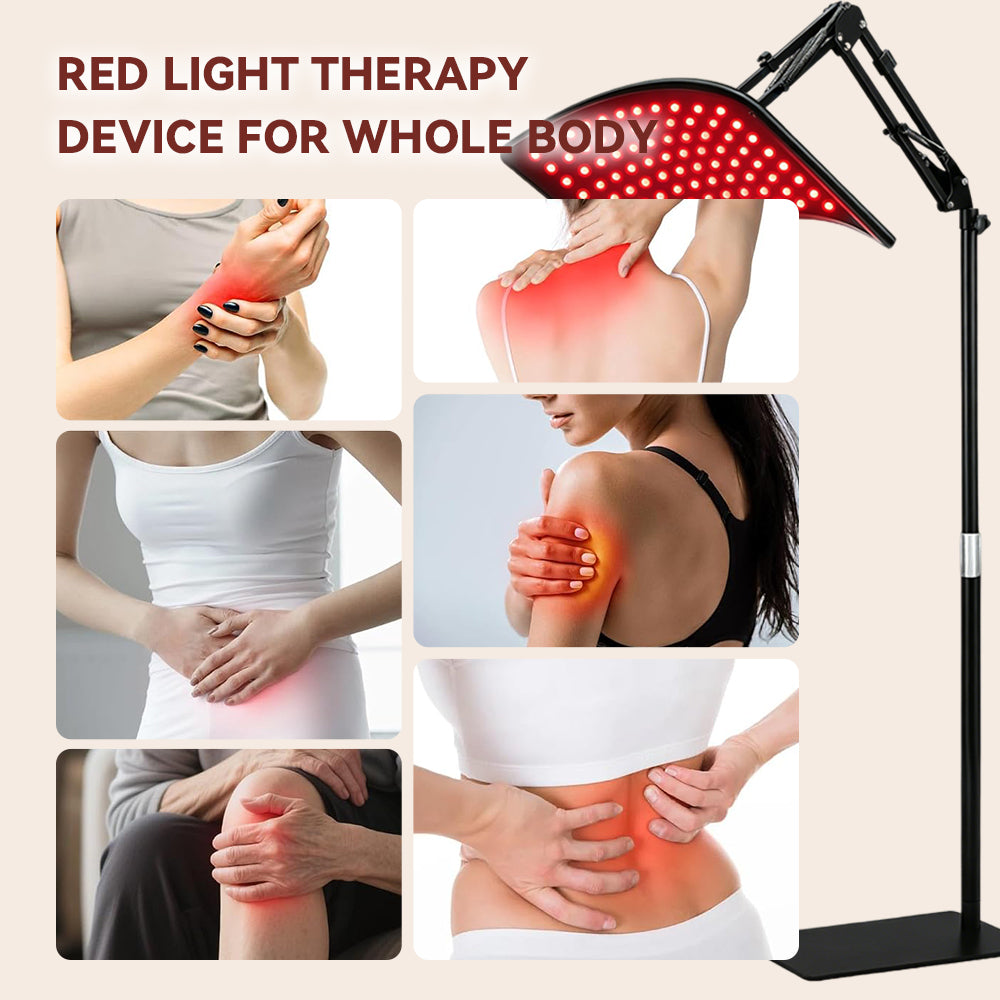 Aerivax Red Light Therapy Device 120 LED detail - each LED combines 660nm red and 850nm infrared