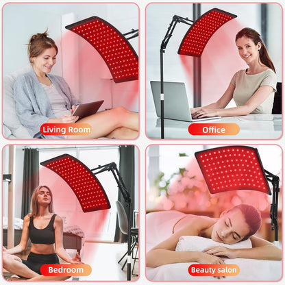 Aerivax Red Light Therapy Device innovative curved design - concentrates light doubles therapeutic effect