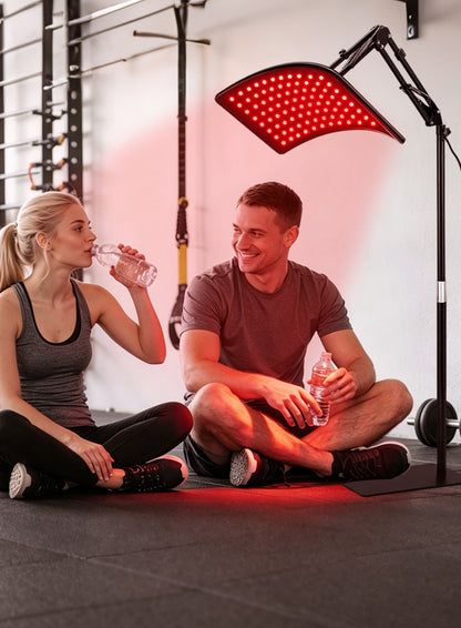 Aerivax Red Light Therapy Device relaxing portrait - comfortable daily therapy during rest