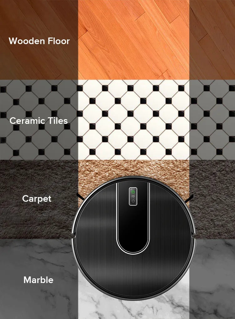 AeroBot S7 Pro WiFi app control portrait - Alexa and Google Home voice command compatibility