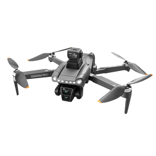 Gray Aerudon Air+ Drone with propellers on a white background