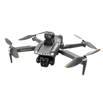 Gray Aerudon Air+ Drone with propellers on a white background