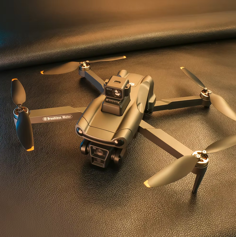 Aerudon Air+ drone with propellers on a dark textured surface