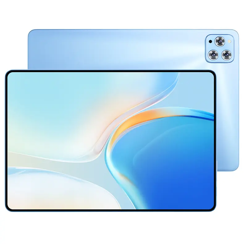 AetherTab Tablet with a blue gradient design on a white background