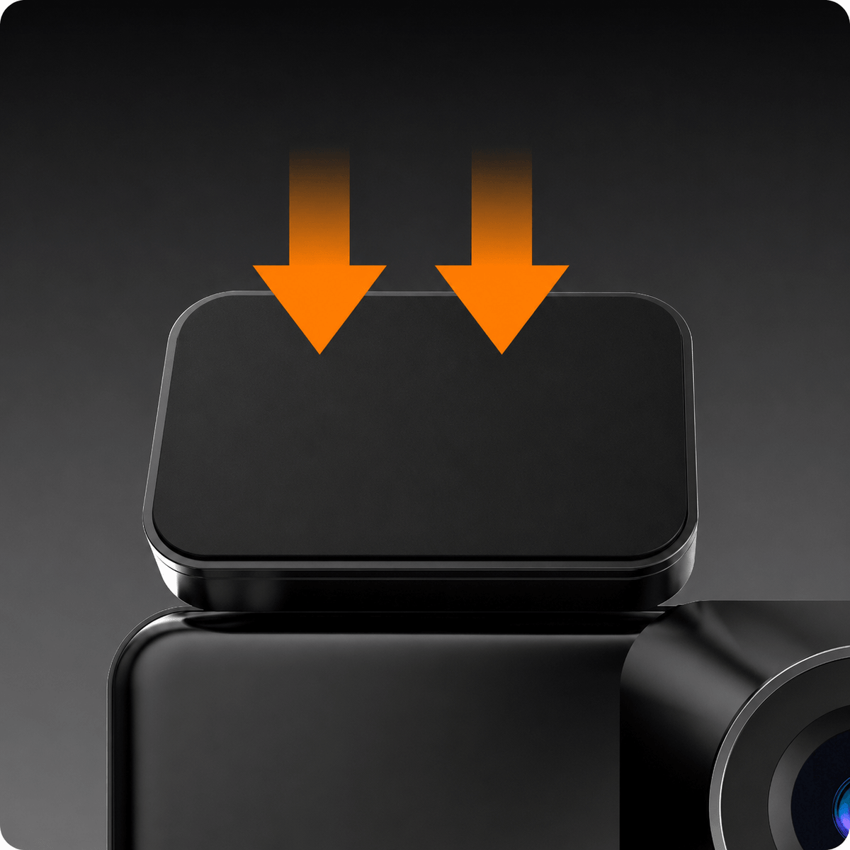 Ahalar Dash Cam removable bracket for repositioning