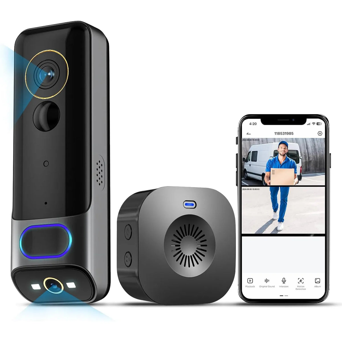 Ahalar Dual-Camera Video Doorbell