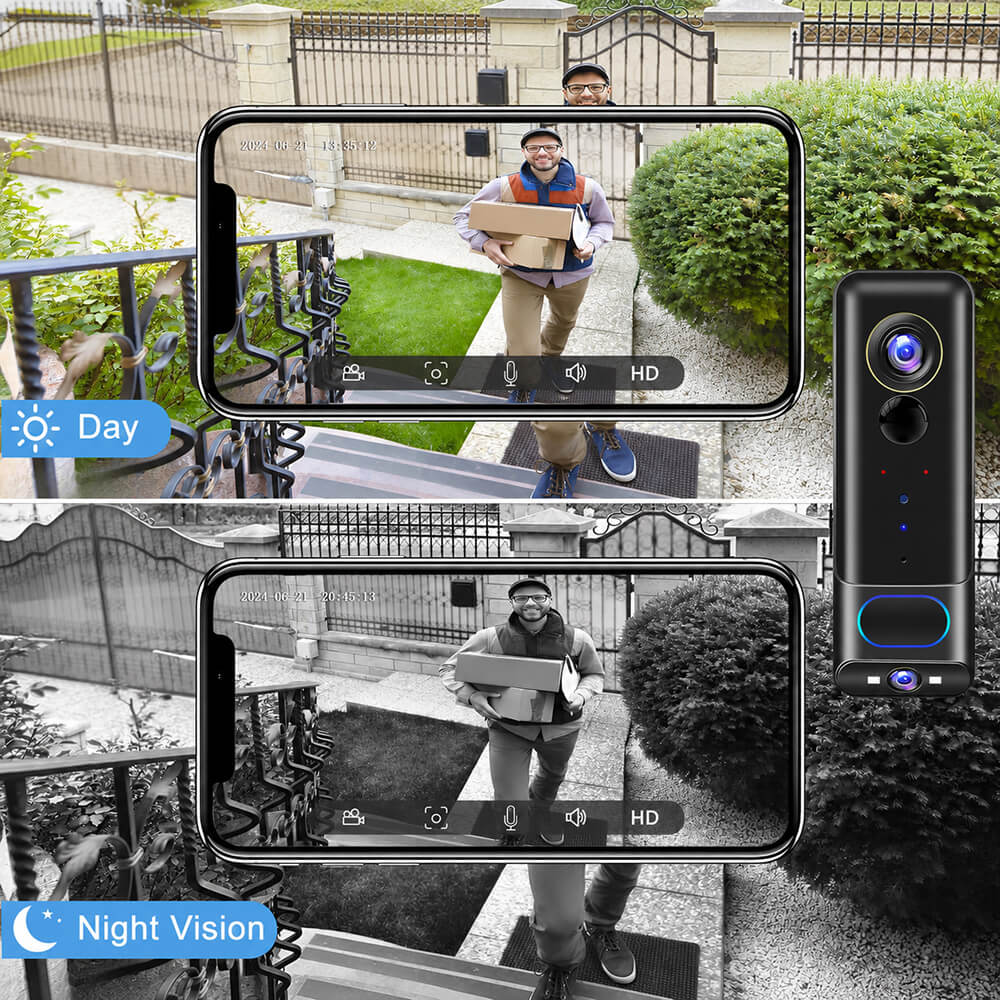 Ahalar Dual-Camera Video Doorbell infrared night vision
