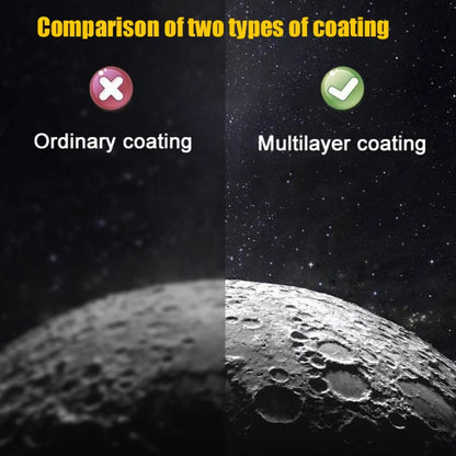 Comparison of ordinary and multilayer coating on a celestial body surface.