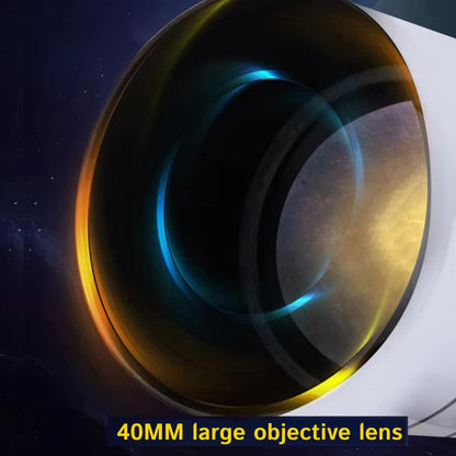 40MM large objective lens with a space-themed background