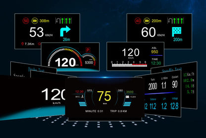 Autenvi HD70 HUD installation step 4 detail - engine start auto-boot 3-5 seconds mode selection