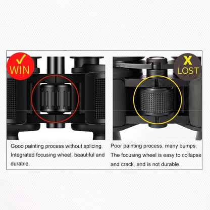 Comparison of a good and poor painting process on a focusing wheel with text labels.