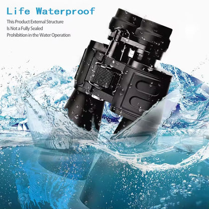 Black underwater camera housing with water splashes on a white background