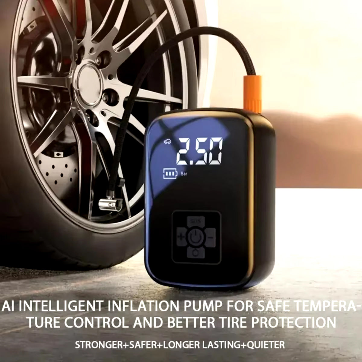 BlitzoPum Cordless Tyre Inflator quiter 