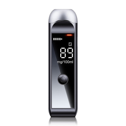 Bovallo LED Screen Breathalyser device with digital display on a white background