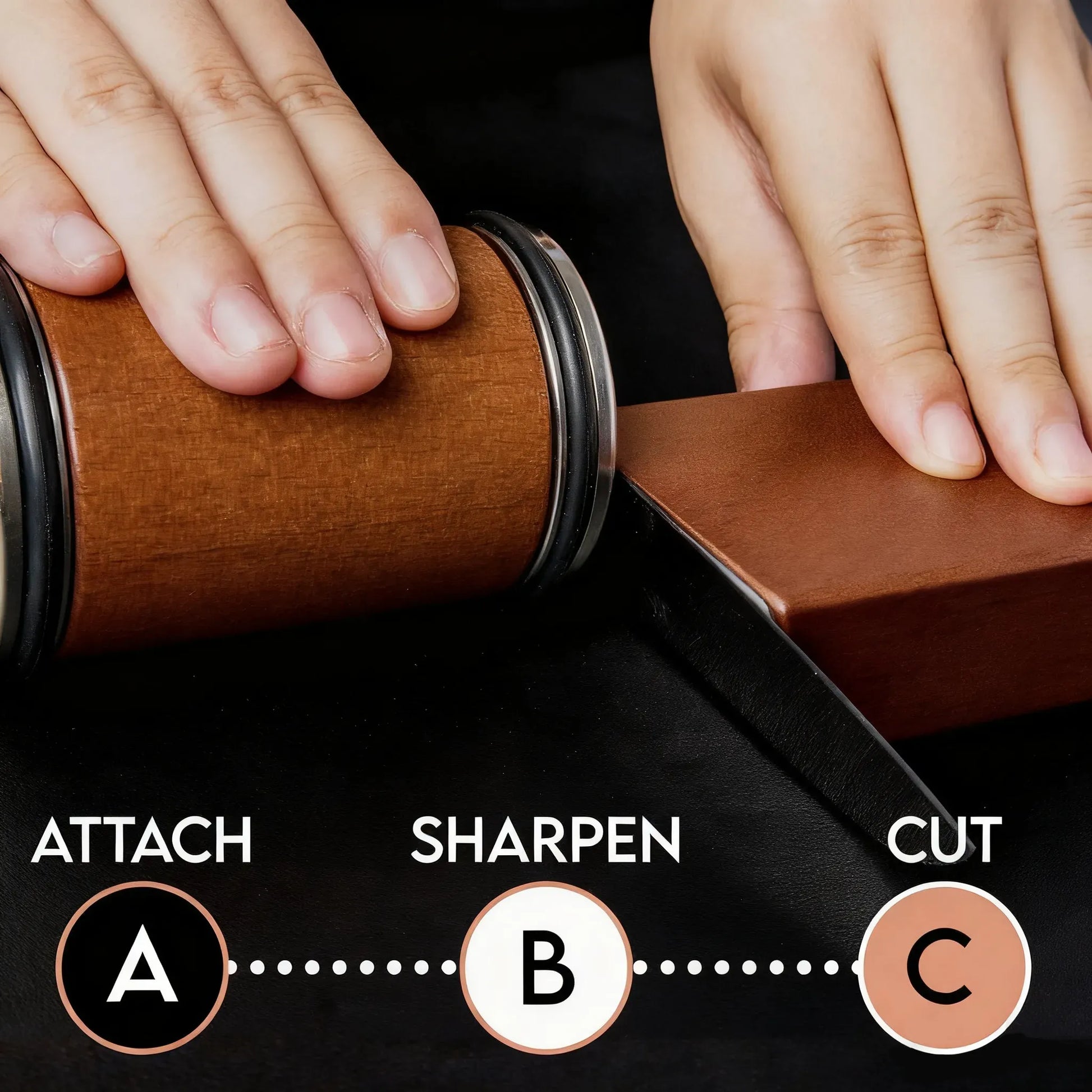 Bovallo Rolling Knife Sharpener Kit