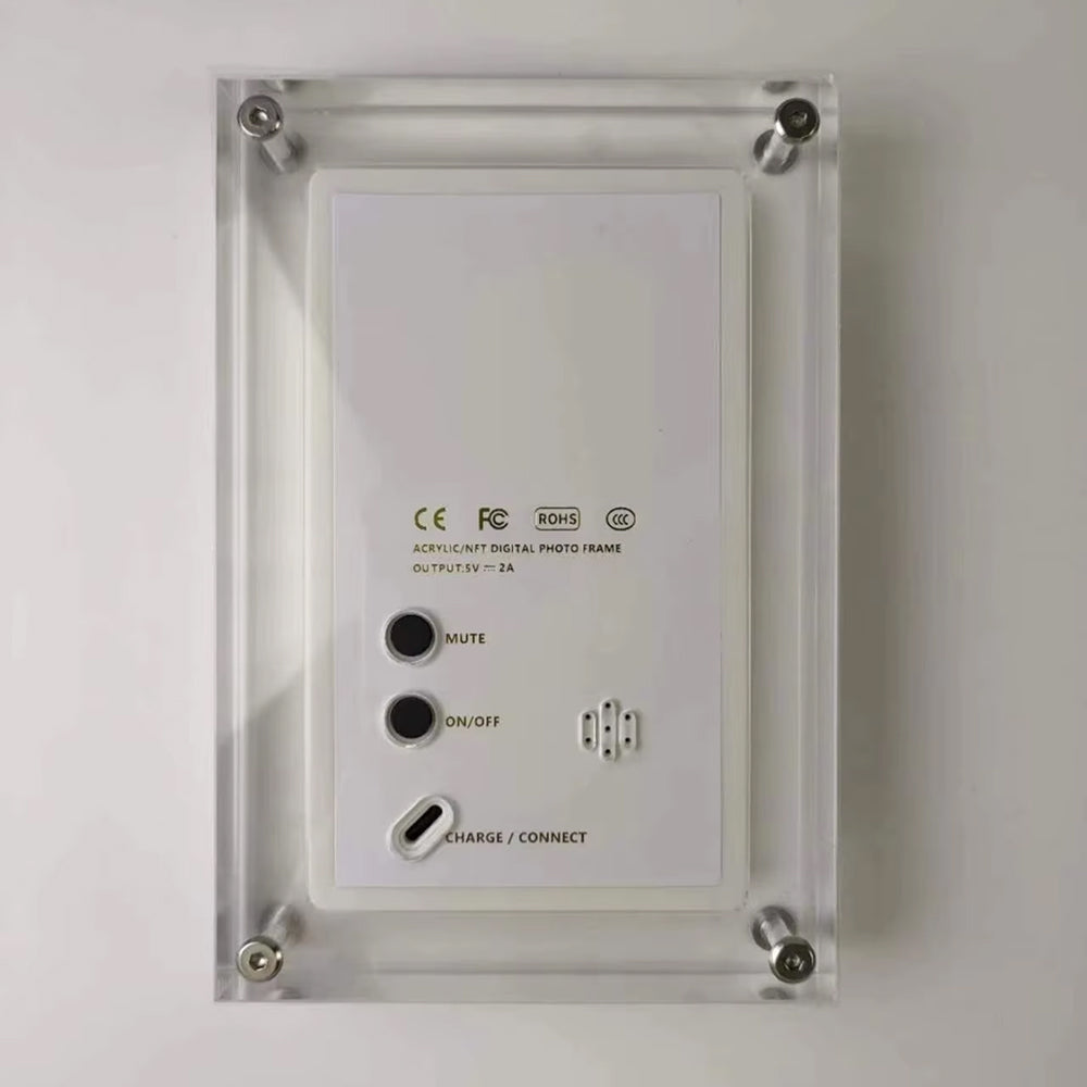 CaptiPix Digital Photo Frame control panel with buttons and labels on a white background