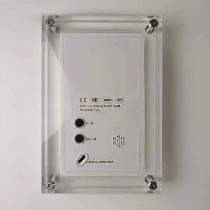 CaptiPix Digital Photo Frame control panel with buttons and labels on a white background