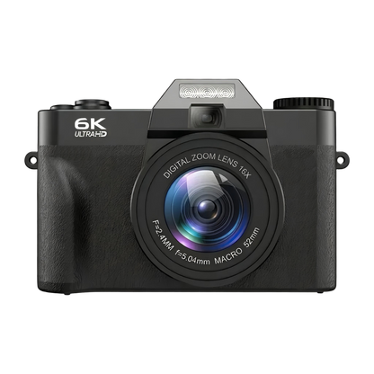 Cearan 6X Digital Camera - Pink 64MP 6K 16x zoom With 4K UHS SD Card With Additional Battery