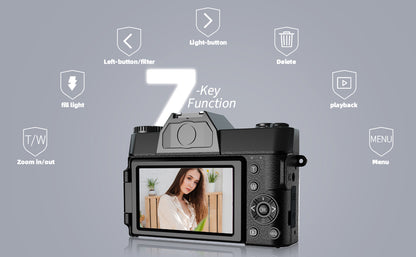 Cearan 6X Digital Camera - 7 shortcut keys quick access