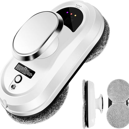 White ClasEvist Window Cleaning Robot with attachments on a white background