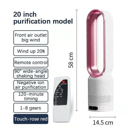 CoolLyxi Bladeless Fan pink 