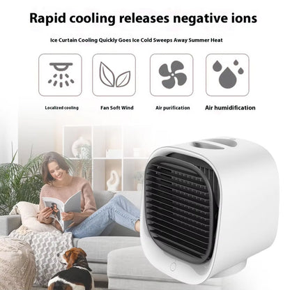 Coolevax Portable Air Conditioner with features listed on a white background