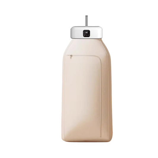 Beige DryTekco Foldable Dryer with a white top on a white background