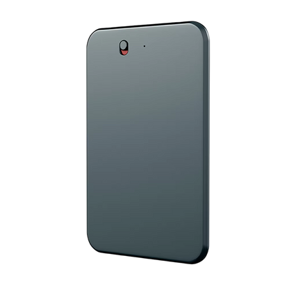 Dark gray EchoScrib AI Note Taker back cover on a white background