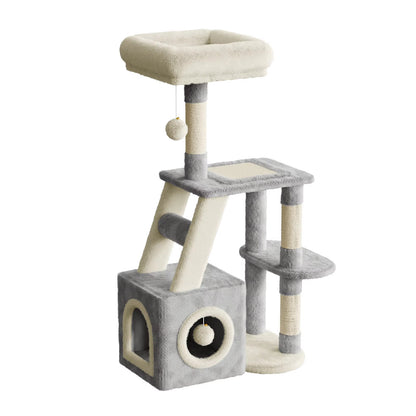 Elarvo Cat Tree - 208cm-light gray