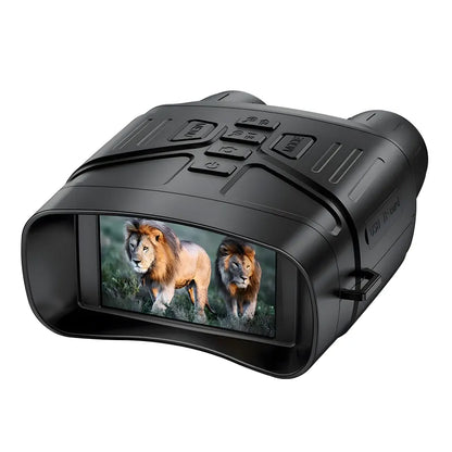 Black night Elarvo N4 Night Vision Goggles displaying images of lions on a white background